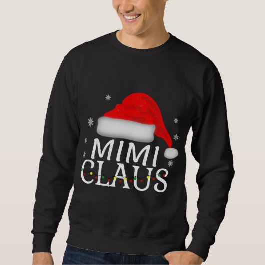Mimi Claus Grappige Kerst Bijpassende Grootmoeder Trui (Voorkant)