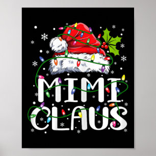 Mimi Claus kerstlampjes Pajama familie overeenkoms Poster
