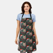 Mimi Claus Kerstmis Oma Cadeau Xmas Schort (Gedragen)