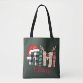 Mimi Claus Kerstmis Oma Cadeau Xmas Tote Bag (Voorkant)