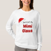 MiMi Claus Kerstmis T-shirt (Voorkant)