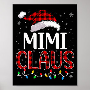 Mimi Claus Kerstverlichting Overeenkomend Familie  Poster