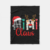 Mimi Claus Reindeer Christmas  Fleece Deken (Voorkant)
