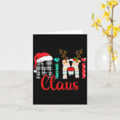 Mimi Claus Reindeer Christmas Kaart (Gele Bloem)
