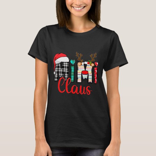 Mimi Claus Reindeer Christmas  T-shirt (Voorkant)