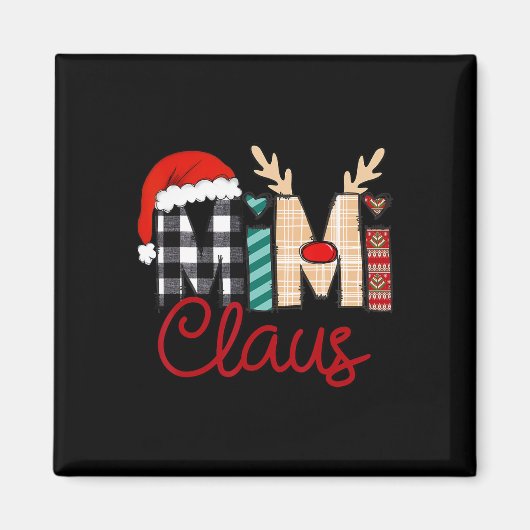 Mimi Claus Rendier Kerstmis Magneet (Voorkant)