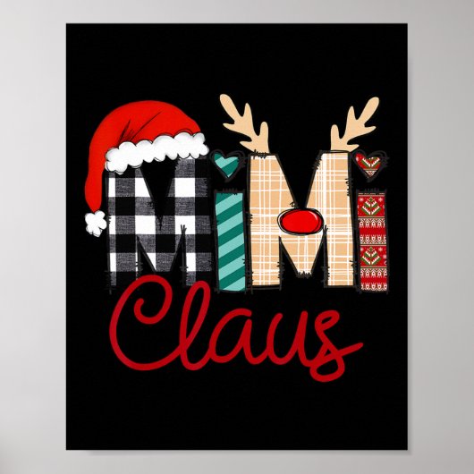 Mimi Claus Rendier Kerstmis Poster (Voorkant)