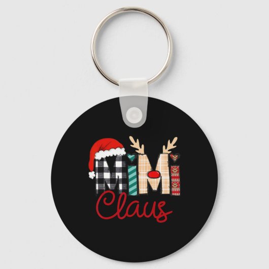 Mimi Claus Rendier Kerstmis Sleutelhanger (Voorkant)