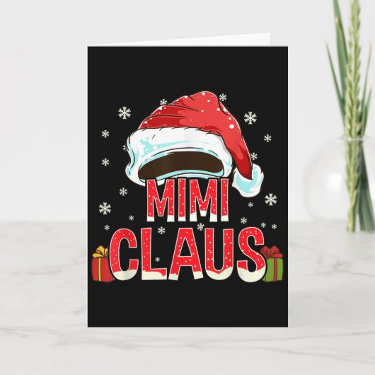 Mimi Claus Shirt Group Matching Family Christmas Kaart (Voorkant)