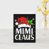 Mimi Claus Shirt kerstlampjes Pajama Familie Ma Kaart (Gele Bloem)