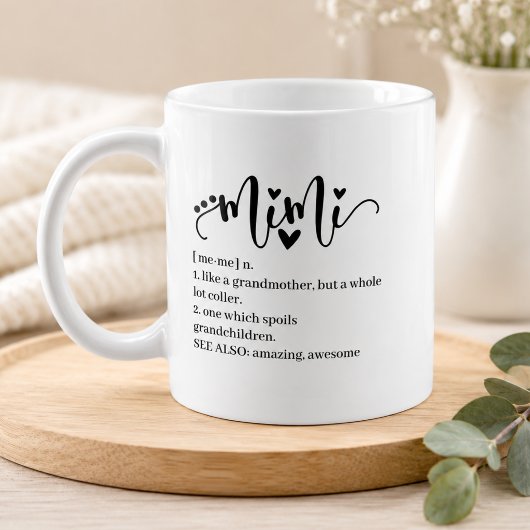 Mimi Definitie Oma Script Hart Minimaal Grappig Koffiemok