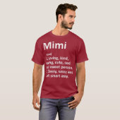 MIMI Definition Persoonlijke naam Funny Birthday T-shirt (Voorkant volledig)