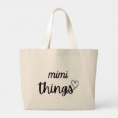 Mimi-dingen Grote Tote Bag (Achterkant)