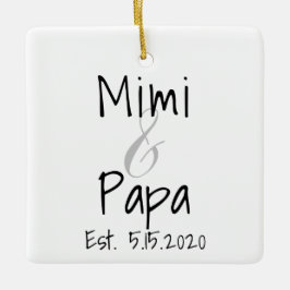 Mimi en Papa First Grandchild Ornament
