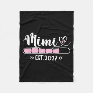 Mimi Est 2027 Zwangerschapsaankondiging Moeder Fleece Deken