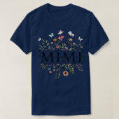Mimi Floral Funny Grandma Mot T-shirt (Design voorkant)