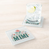 Mimi Floral Glazen Onderzetter (Schuin)