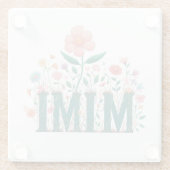 Mimi Floral Glazen Onderzetter (Achterkant)