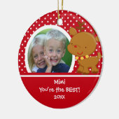 Mimi Foto Rendier Kerst Ornament (Links)
