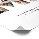 Mimi fotocollage brief uitsnede oma verjaardag poster (Hoek)