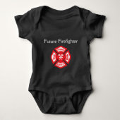 Mimi Future Firefighter Baby Clothing Romper (Voorkant)