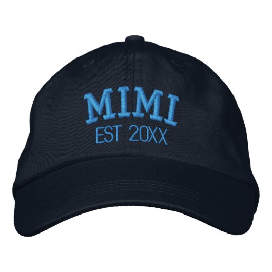 Mimi Gepersonaliseerd Oma Cadeau Aangepaste Tekst Geborduurde Pet (Voorkant)