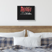 Mimi Gift |Mimi Kerstmis Grootma Mimi Lover Canvas Afdruk (Insitu (Slaapkamer))