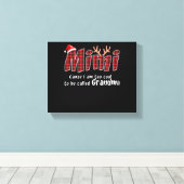 Mimi Gift |Mimi Kerstmis Grootma Mimi Lover Canvas Afdruk (Insitu (Houten vloer))