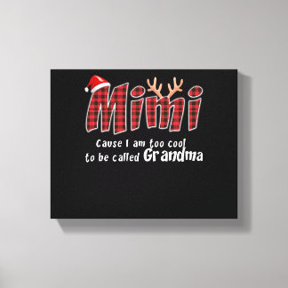 Mimi Gift |Mimi Kerstmis Grootma Mimi Lover Canvas Afdruk