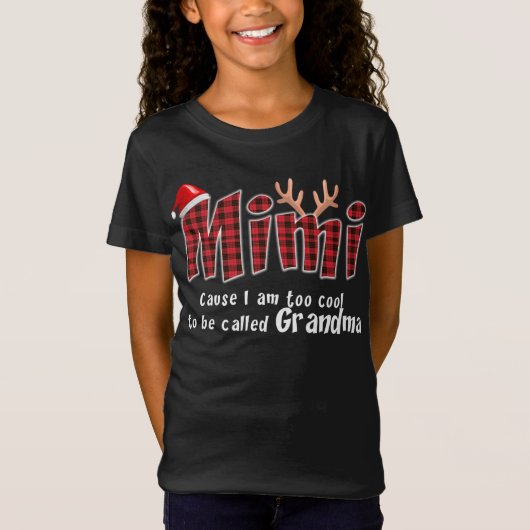 Mimi Gift |Mimi Kerstmis Grootma Mimi Lover T-shirt (Voorkant)