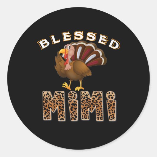 Mimi Gift | Mimi Mimi Kip Mimi Lover Ronde Sticker (Voorkant)