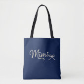 Mimi Glamour Parel Schrift Tote Bag (Voorkant)