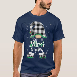 Mimi Gnome Buffalo Pset Matching Kerstmis Pajama T-shirt