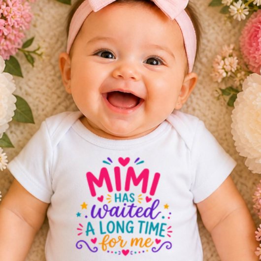Mimi Has Waited Kleurige Baby Bodysuit