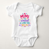 Mimi Has Waited Kleurige Baby Bodysuit (Voorkant)