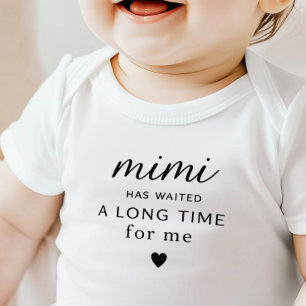 Mimi heeft babybodysuit cadeau afgewacht romper