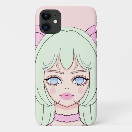 Mimi iPhone hoesje – rustig en schattig (Achterkant)