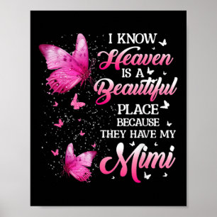 Mimi is mijn beschermengel in de Hemel Memorial Da Poster