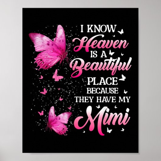 Mimi is mijn beschermengel in de Hemel Memorial Da Poster (Voorkant)