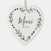 Mimi Jaar Oost. Kerstakeramische versiering Keramisch Ornament (Rechts)