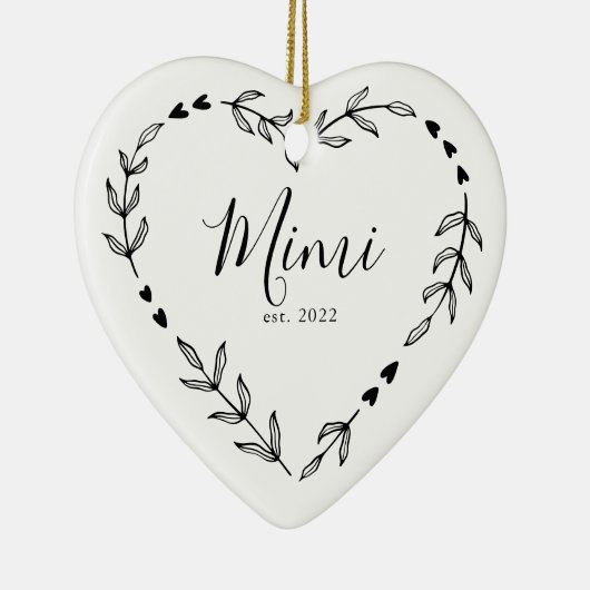 Mimi Jaar Oost. Kerstakeramische versiering Keramisch Ornament (Rechts)