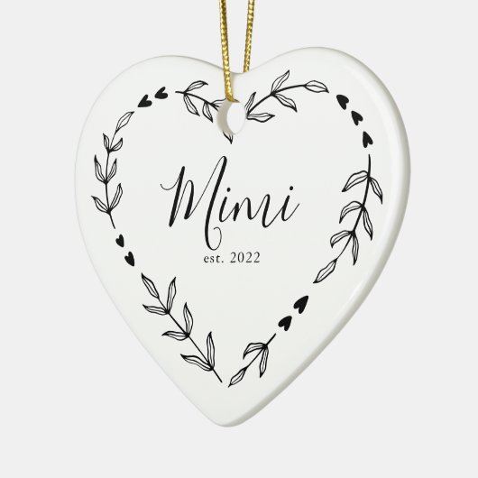 Mimi Jaar Oost. Kerstakeramische versiering Keramisch Ornament (Links)