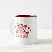 Mimi Love is me Rag Doll Tweekleurige Koffiemok (Voorkant links)