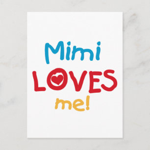 Mimi Loves Me T-shirts en geschenken Briefkaart