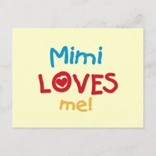 Mimi Loves Me T-shirts en geschenken Briefkaart