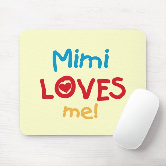 Mimi Loves Me T-shirts en geschenken Muismat (Met muis)
