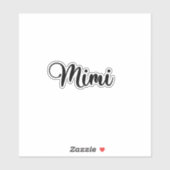 Mimi Naam - Handgeschreven kalligrafie Sticker (Vel)