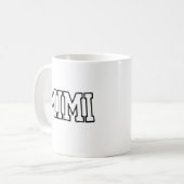 Mimi Naam Typography Ontwerp Koffiemok (Voorkant links)