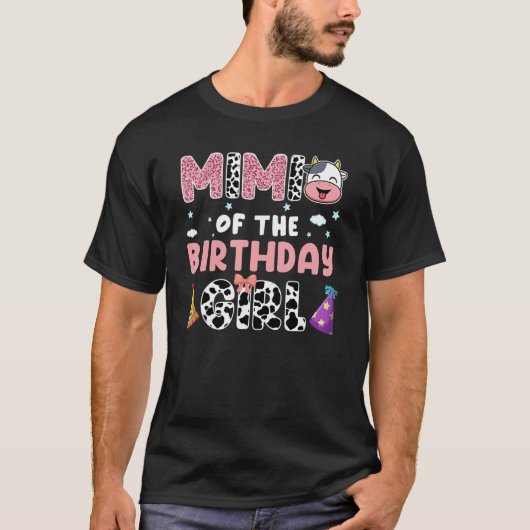 Mimi Of The Birthday Girl Farming Barnyard Birthda T-shirt (Voorkant)