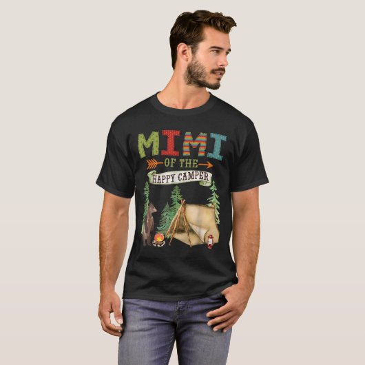Mimi Of The Happy Camper First Birthday Camng  T-shirt (Voorkant volledig)